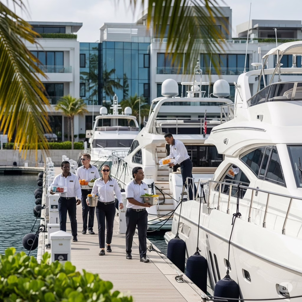 Servizio di cambusa a bordo