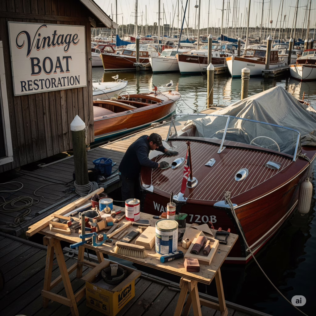 Restauro di barche d'epoca in legno