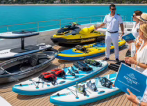 Noleggio con consegna a bordo di water toys di lusso